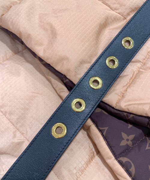 LOUIS VUITTON（ルイ ヴィトン）LOUIS VUITTON (ルイ ヴィトン) ショートピローパファーラップコート ベージュ×ブラウン サイズ:36の古着・服飾アイテム