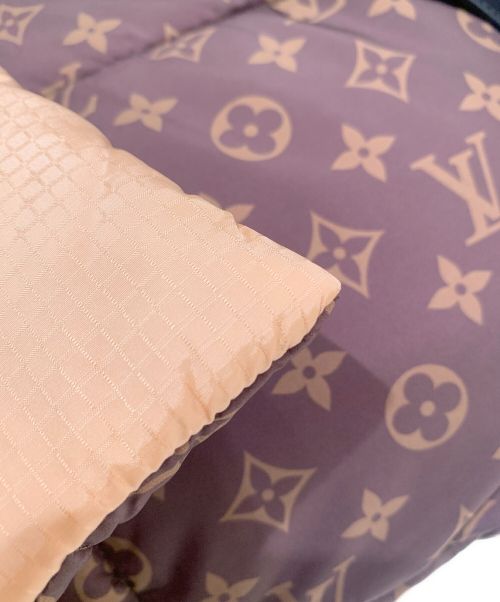 LOUIS VUITTON（ルイ ヴィトン）LOUIS VUITTON (ルイ ヴィトン) ショートピローパファーラップコート ベージュ×ブラウン サイズ:36の古着・服飾アイテム