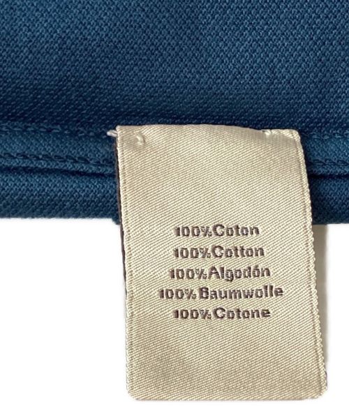 HERMES（エルメス）HERMES (エルメス) ロゴワンポイントポロシャツ ネイビー サイズ:L 未使用品の古着・服飾アイテム