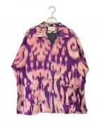 GUCCIグッチ）の古着「ボーリングシャツ」｜パープル×ピンク
