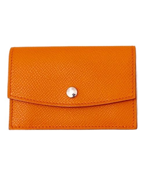 HERMES（エルメス）HERMES (エルメス) コインカードケース オレンジの古着・服飾アイテム
