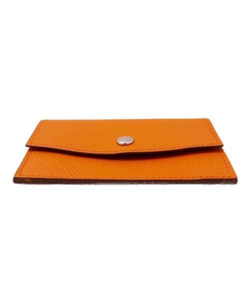 HERMES（エルメス）HERMES (エルメス) コインカードケース オレンジの古着・服飾アイテム