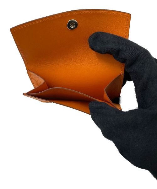 HERMES（エルメス）HERMES (エルメス) コインカードケース オレンジの古着・服飾アイテム