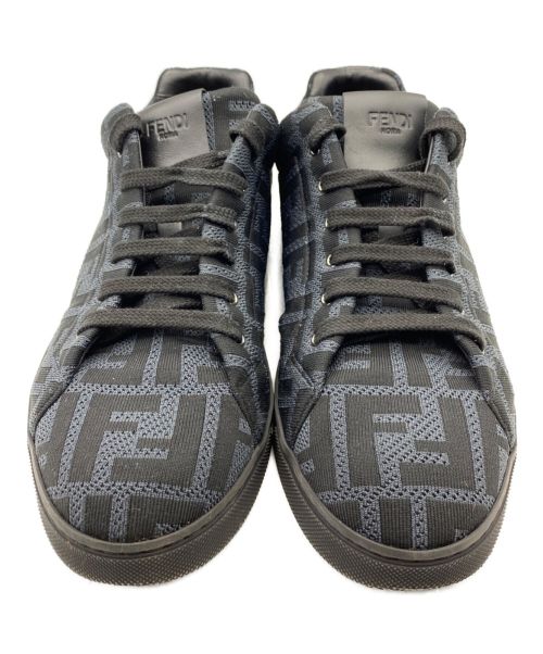 FENDI（フェンディ）FENDI (フェンディ) FFロゴスニーカー ブラック×グレー サイズ:7の古着・服飾アイテム