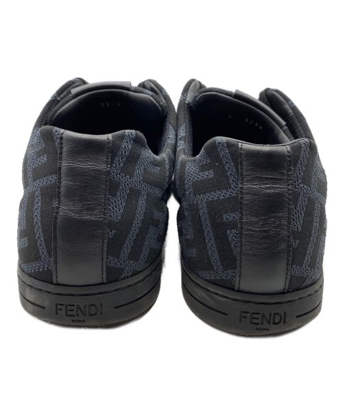 FENDI（フェンディ）FENDI (フェンディ) FFロゴスニーカー ブラック×グレー サイズ:7の古着・服飾アイテム