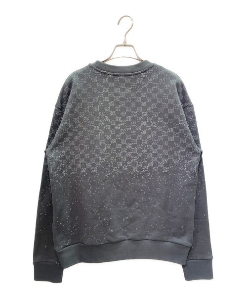 LOUIS VUITTON（ルイ ヴィトン）LOUIS VUITTON (ルイ ヴィトン) ダミエスプレッドプリンテッドスエットシャツ ライトグレー サイズ:Mの古着・服飾アイテム