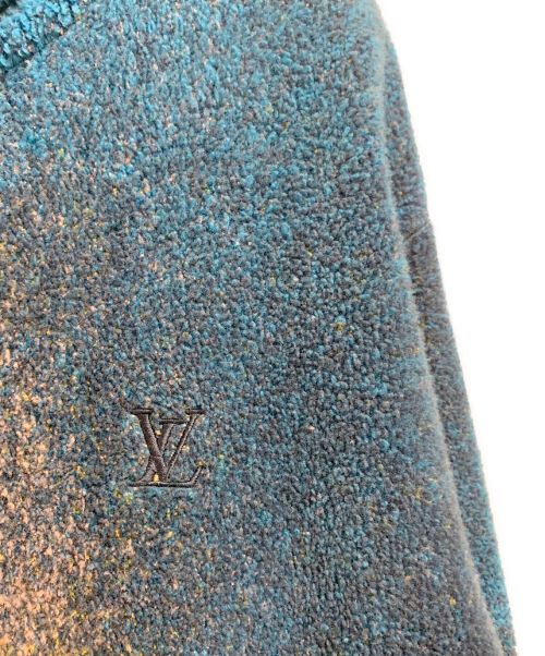 LOUIS VUITTON（ルイ ヴィトン）LOUIS VUITTON (ルイ ヴィトン) Embroidered Zip Through Hoodie ブルー×イエロー サイズ:Mの古着・服飾アイテム