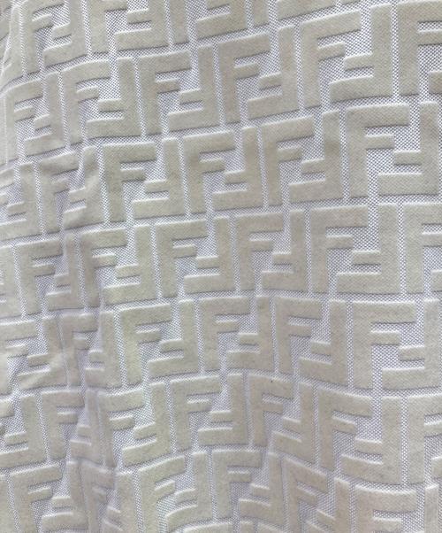 FENDI（フェンディ）FENDI (フェンディ) FFロゴカットソー ホワイト×ベージュ サイズ:Mの古着・服飾アイテム