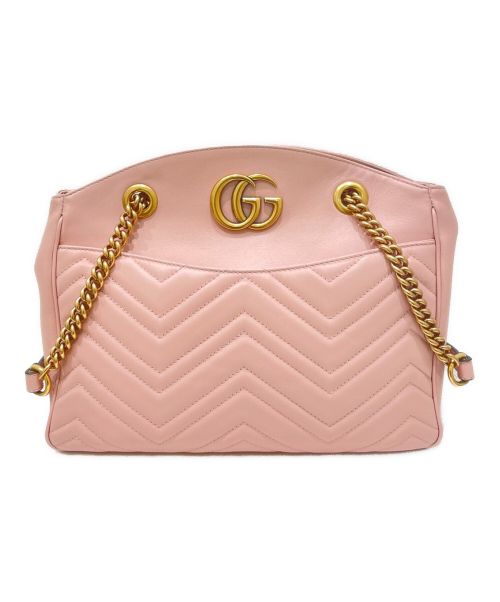 GUCCI（グッチ）GUCCI (グッチ) GGマーモント ピンクの古着・服飾アイテム