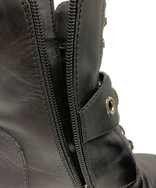 FENDI（フェンディ）FENDI (フェンディ) デザインベルトレザーブーツ ブラック サイズ:37の古着・服飾アイテム