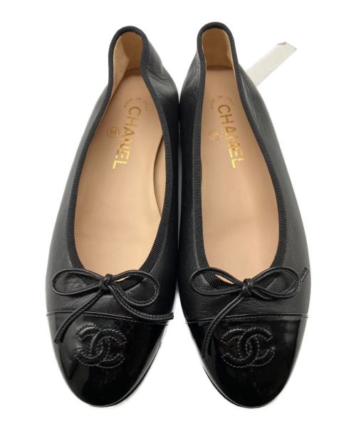 CHANEL（シャネル）CHANEL (シャネル) バレリーナ ブラック サイズ:37 1/2の古着・服飾アイテム