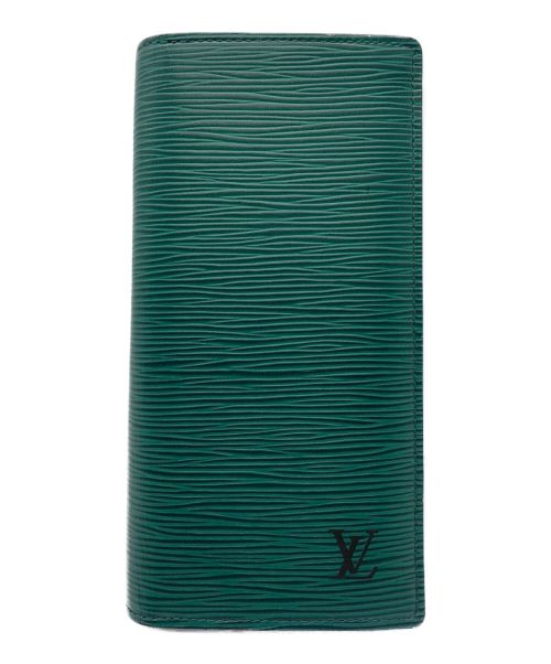 LOUIS VUITTON（ルイ ヴィトン）LOUIS VUITTON (ルイ ヴィトン) ポルトフォイユ・ブラザ グリーン×グレーの古着・服飾アイテム