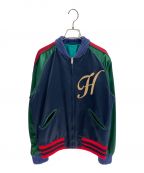 GUCCIグッチ）の古着「タイガースカジャン」｜ネイビー