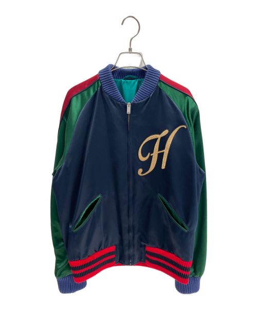 GUCCI（グッチ）GUCCI (グッチ) タイガースカジャン ネイビー サイズ:48の古着・服飾アイテム