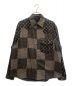 LOUIS VUITTON（ルイ ヴィトン）の古着「ウェーブジャイアントダミエフランネルシャツ」｜ブラック×グレー
