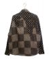 LOUIS VUITTON (ルイ ヴィトン) ウェーブジャイアントダミエフランネルシャツ ブラック×グレー サイズ:L：198000円