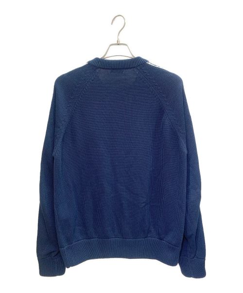 Christian Dior（クリスチャン ディオール）Christian Dior (クリスチャン ディオール) オブリーククルーネックニット ネイビー サイズ:Mの古着・服飾アイテム