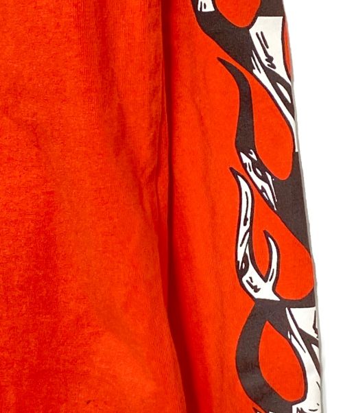 CHROME HEARTS（クロムハーツ）CHROME HEARTS (クロムハーツ) MATTY BOY (マッティー ボーイ) プリントロングスリーブカットソー レッド サイズ:Mの古着・服飾アイテム