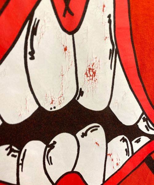 CHROME HEARTS（クロムハーツ）CHROME HEARTS (クロムハーツ) MATTY BOY (マッティー ボーイ) プリントロングスリーブカットソー レッド サイズ:Mの古着・服飾アイテム