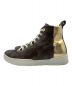 LOUIS VUITTON (ルイ ヴィトン) モノグラムハイカットスニーカー ブラウン×ゴールド サイズ:37：45800円