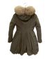 MONCLER (モンクレール) ファー付ハーフダウンコート カーキ サイズ:00：59800円