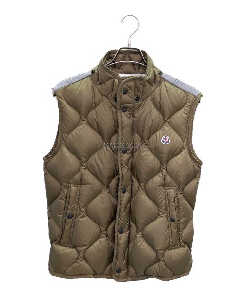 MONCLER（モンクレール）MONCLER (モンクレール) フーデットダウンベスト カーキ サイズ:Mの古着・服飾アイテム