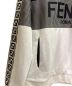 中古・古着 FENDI (フェンディ) マルチカラージャージースウェットパーカー ブラック×ホワイト サイズ:M：49800円