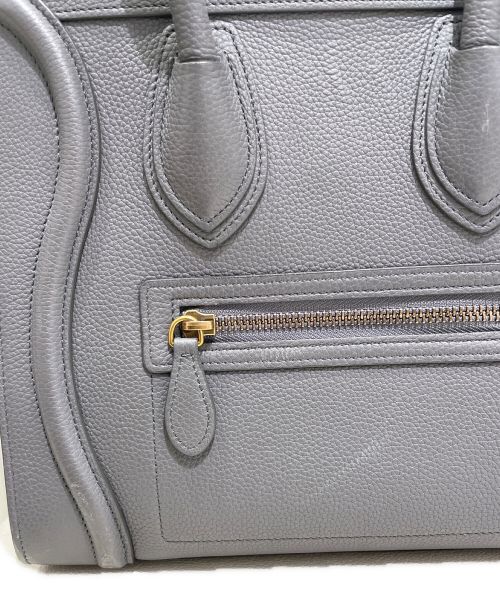 CELINE（セリーヌ）CELINE (セリーヌ) ラゲージ マイクロ グレー サイズ:マイクロの古着・服飾アイテム