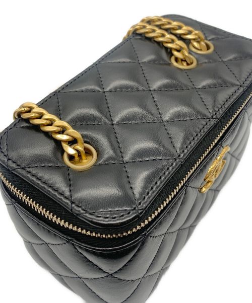CHANEL（シャネル）CHANEL (シャネル) マトラッセ Wチェーン バニティケース ブラックの古着・服飾アイテム