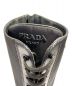 中古・古着 PRADA (プラダ) ブラッシュドレザーx Re-Nylon ブーツ ブラック サイズ:36：85000円