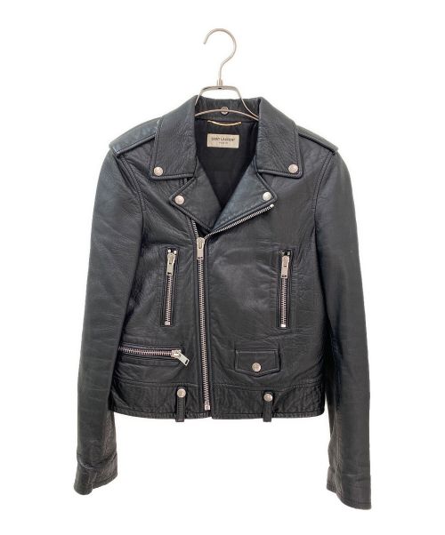 Saint Laurent Paris（サンローランパリ）Saint Laurent Paris (サンローランパリ) L01レザーライダースジャケット ブラック サイズ:36の古着・服飾アイテム