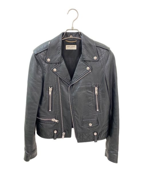 Saint Laurent Paris（サンローランパリ）Saint Laurent Paris (サンローランパリ) L01レザーライダースジャケット ブラック サイズ:36の古着・服飾アイテム