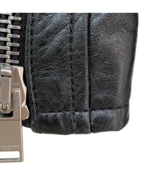 Saint Laurent Paris（サンローランパリ）Saint Laurent Paris (サンローランパリ) L01レザーライダースジャケット ブラック サイズ:36の古着・服飾アイテム