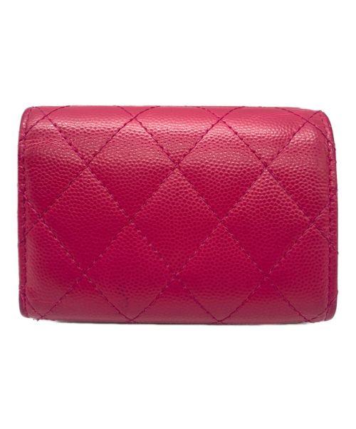 CHANEL（シャネル）CHANEL (シャネル) クラシックスモールフラップウォレット ショッキングピンク サイズ:スモールの古着・服飾アイテム