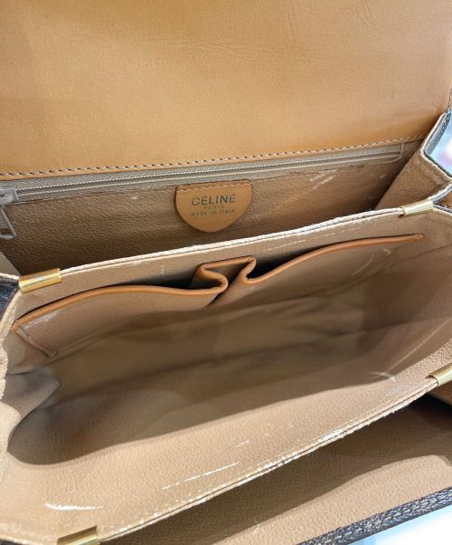 CELINE（セリーヌ）CELINE (セリーヌ) オールドショルダーバッグ ブラウンの古着・服飾アイテム