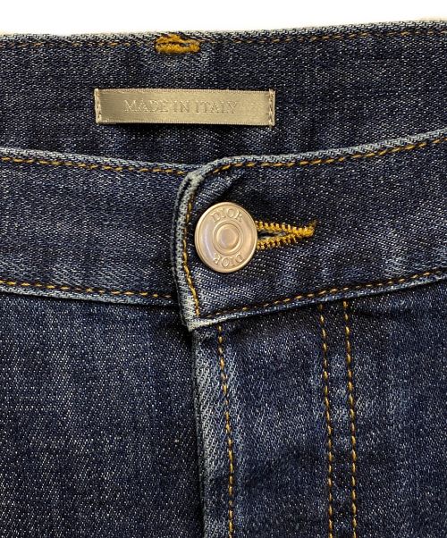 Christian Dior（クリスチャン ディオール）Christian Dior (クリスチャン ディオール) KENNY SCHARF (ケニー シャーフ) 刺繍デニムパンツ ブルー サイズ:31の古着・服飾アイテム