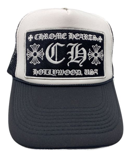 CHROME HEARTS（クロムハーツ）CHROME HEARTS (クロムハーツ) トラッカーキャップ ブラック×ホワイト サイズ:-の古着・服飾アイテム