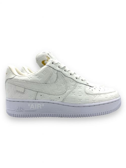 LOUIS VUITTON（ルイ ヴィトン）LOUIS VUITTON (ルイ ヴィトン) NIKE (ナイキ) Virgil Abloh (ヴァージル・アブロー) AIR FORCE 1 LOW by VIRGIL ABLOH ホワイト サイズ:7の古着・服飾アイテム