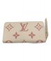 LOUIS VUITTON (ルイ ヴィトン) ジッピー・ウォレット  ベージュ×ピンク：80000円