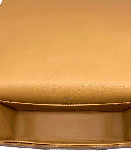 HERMES（エルメス）HERMES (エルメス) ゲタ/シルバー金具/シェーブル/キャラメル/U刻印 キャラメルの古着・服飾アイテム
