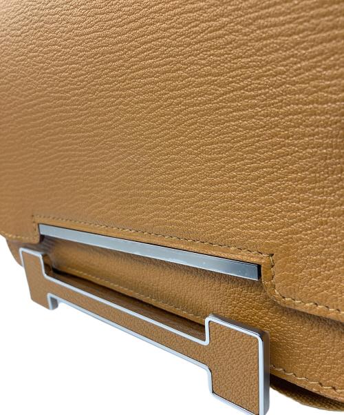 HERMES（エルメス）HERMES (エルメス) ゲタ/シルバー金具/シェーブル/キャラメル/U刻印 キャラメルの古着・服飾アイテム