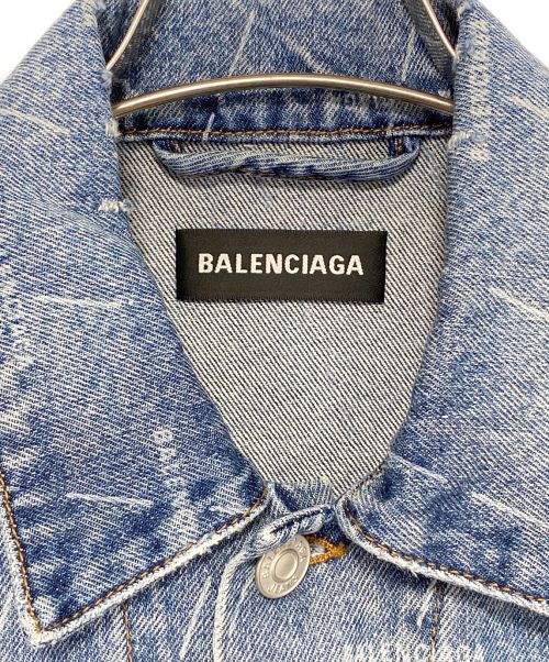 BALENCIAGA（バレンシアガ）BALENCIAGA (バレンシアガ) LARGE FIT JACKET ロゴデニムジャケット サイズ:46の古着・服飾アイテム