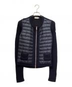 MONCLERモンクレール）の古着「ニット切替 ダウン」｜ネイビー