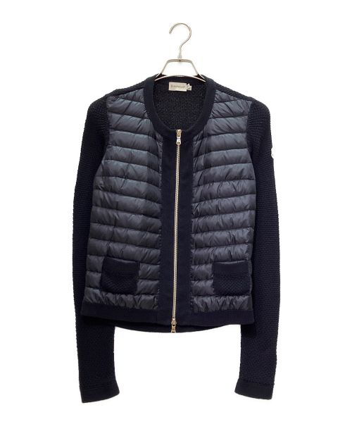 MONCLER（モンクレール）MONCLER (モンクレール) ニット切替 ダウン ネイビー サイズ:XSの古着・服飾アイテム