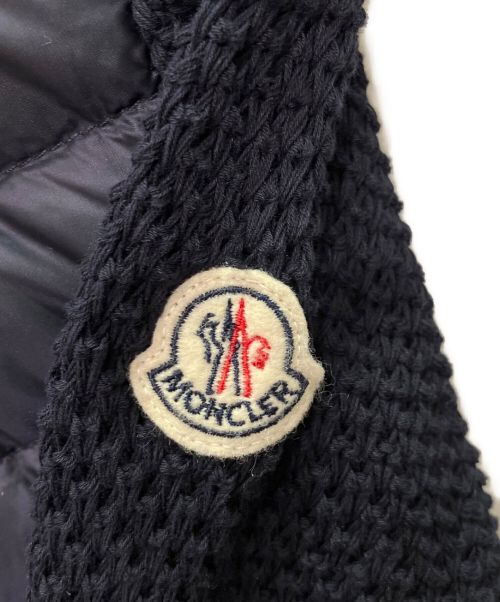 MONCLER（モンクレール）MONCLER (モンクレール) ニット切替 ダウン ネイビー サイズ:XSの古着・服飾アイテム