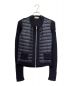 MONCLER（モンクレール）の古着「ニット切替 ダウン」｜ネイビー