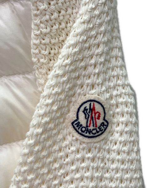 MONCLER（モンクレール）MONCLER (モンクレール) ライトダウンカーディガン ホワイト サイズ:XSの古着・服飾アイテム
