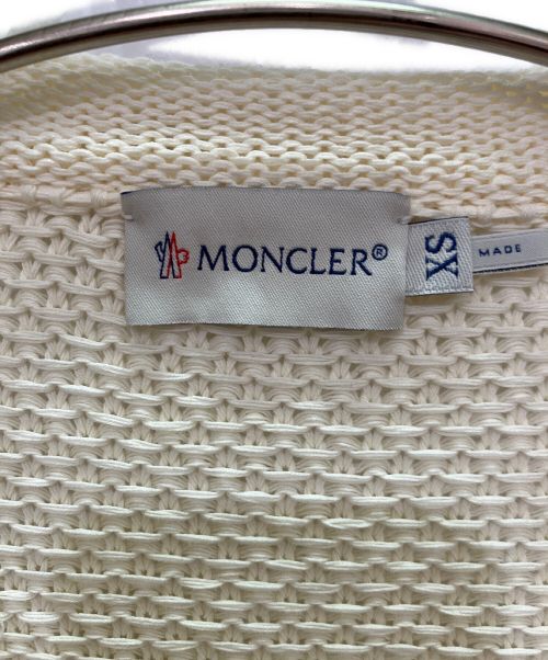 MONCLER（モンクレール）MONCLER (モンクレール) ライトダウンカーディガン ホワイト サイズ:XSの古着・服飾アイテム