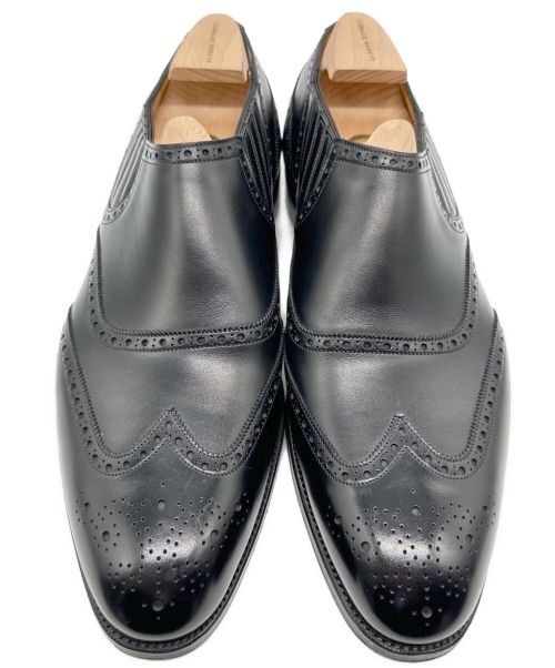 ALFRED DUNHILL（アルフレッド・ダンヒル）ALFRED DUNHILL (アルフレッド・ダンヒル) サイドエラスティックシューズ ブラック サイズ:8 1/2の古着・服飾アイテム