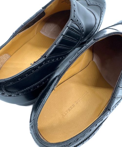 ALFRED DUNHILL（アルフレッド・ダンヒル）ALFRED DUNHILL (アルフレッド・ダンヒル) サイドエラスティックシューズ ブラック サイズ:8 1/2の古着・服飾アイテム